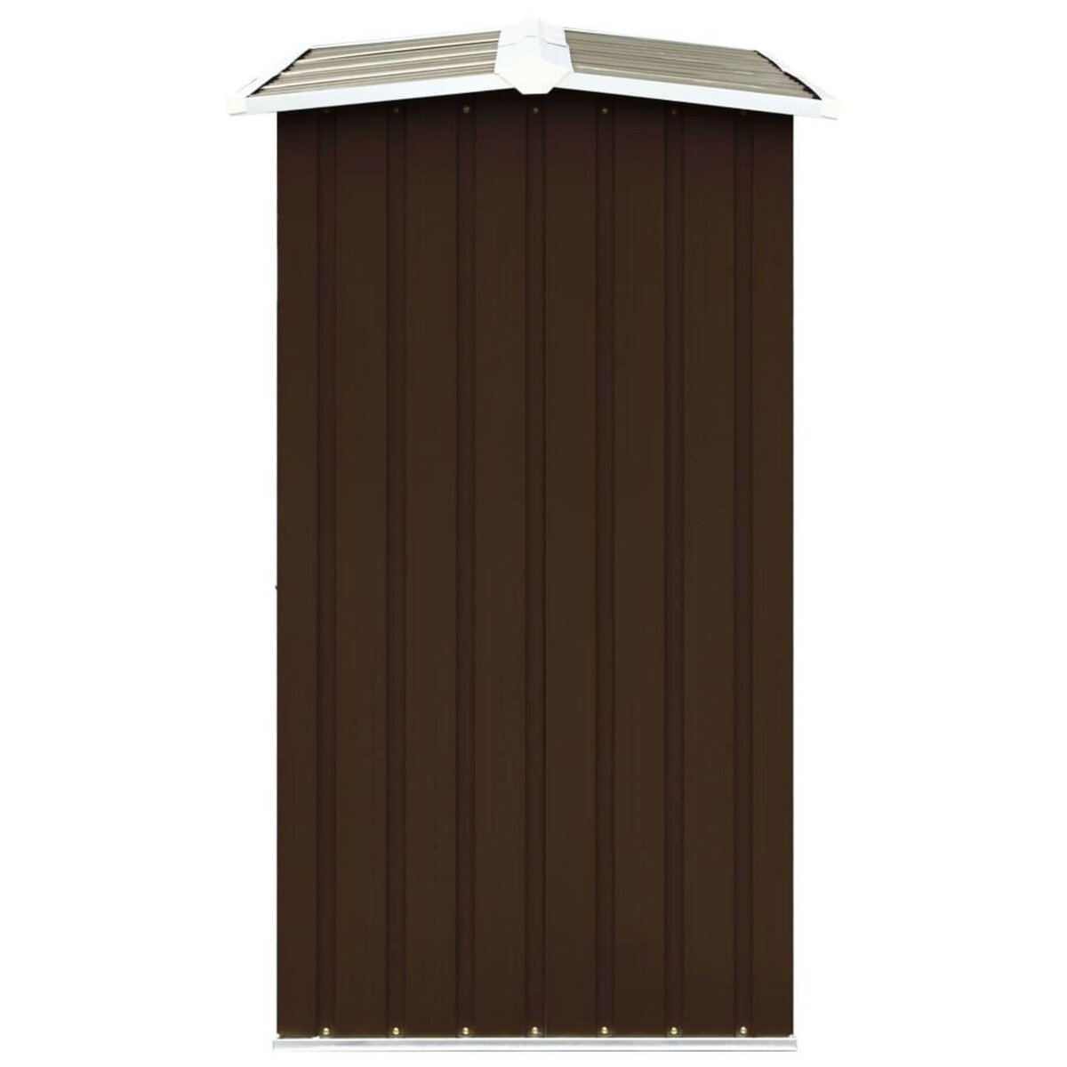 VIDAXL Abri de stockage de bois Acier galvanise 172x91x154 cm Marron