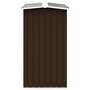 Voir la diapositive 4 : VIDAXL Abri de stockage de bois Acier galvanise 172x91x154 cm Marron