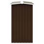 Voir la diapositive 4 : VIDAXL Abri de stockage de bois Acier galvanise 172x91x154 cm Marron