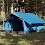 VIDAXL Tente de camping 2 personnes bleu impermeable