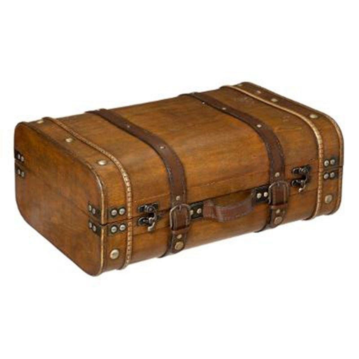  Lot de 2 Valises Déco  Voyage  45cm Marron