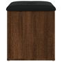 Voir la diapositive 5 : VIDAXL Banc de rangement chene marron 42x42x45 cm bois d'ingenierie
