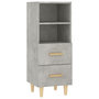 Voir la diapositive 2 : VIDAXL Buffet Gris beton 34,5x34x90 cm Bois d'ingenierie