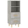 Voir la diapositive 2 : VIDAXL Buffet Gris beton 34,5x34x90 cm Bois d'ingenierie