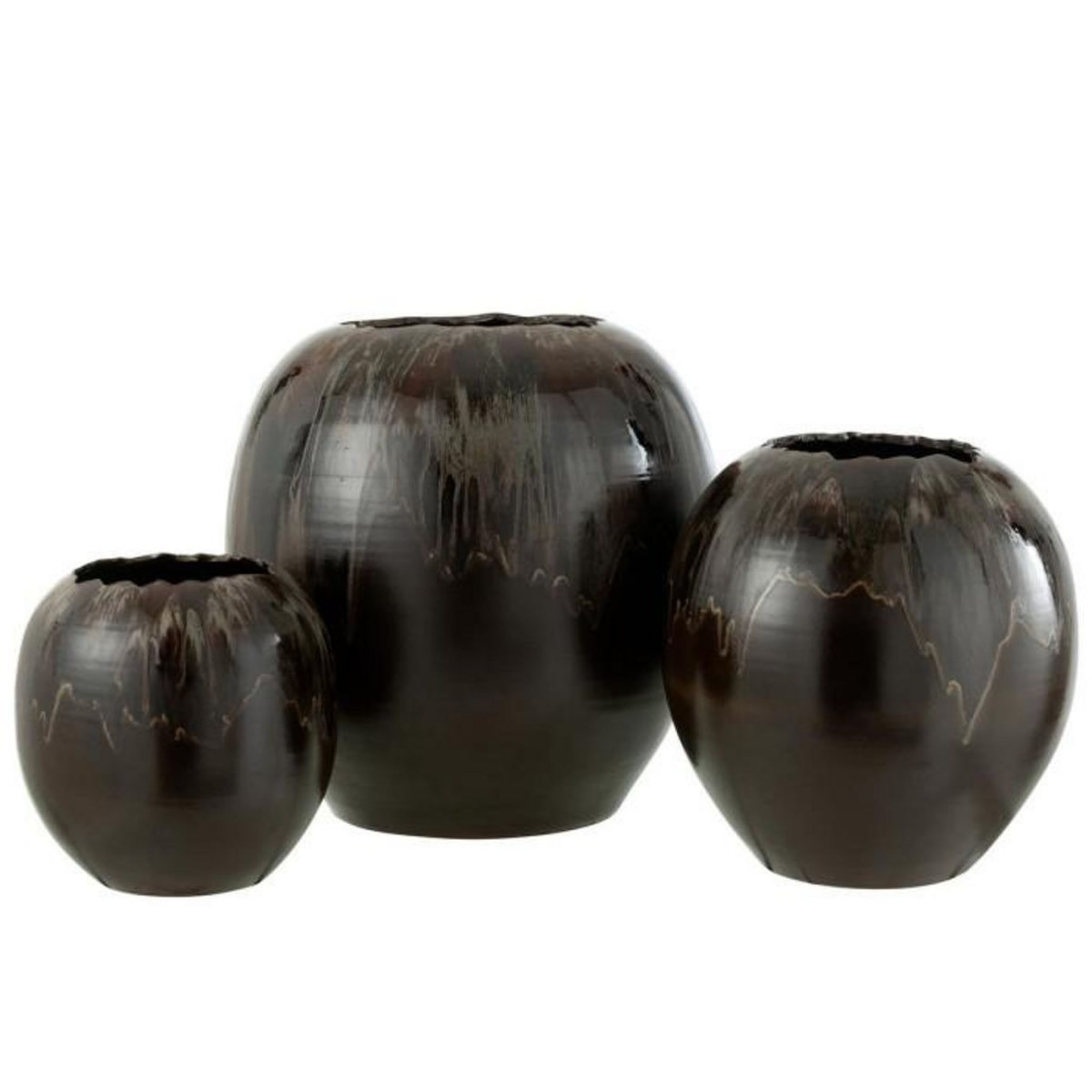 Paris Prix Cache-Pot en Céramique  Jaisalmer  30cm Marron