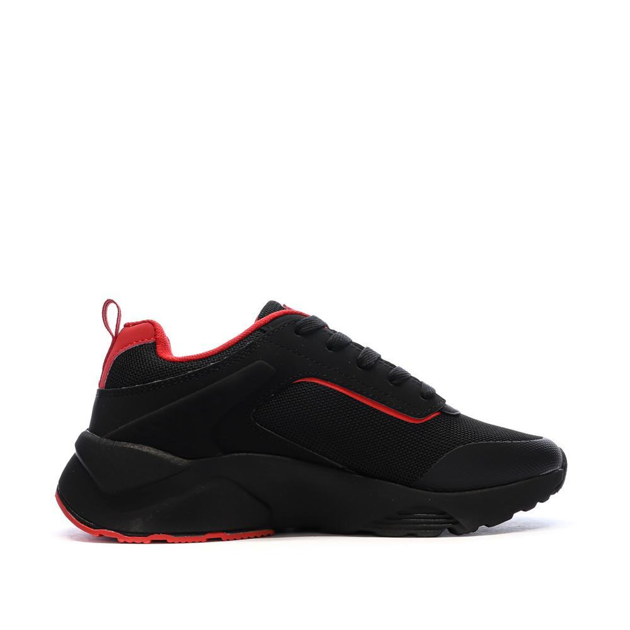 Voir la diapositive 2 : KAPPA Baskets Noires/Rouges Garçon Kappa Logo Safir 2s
