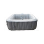 Voir la diapositive 6 : SUNSPA Spa gonflable 4 places carré - Sunspa - Bandeau LED inclus - Dimensions : 155 x 155 cm
