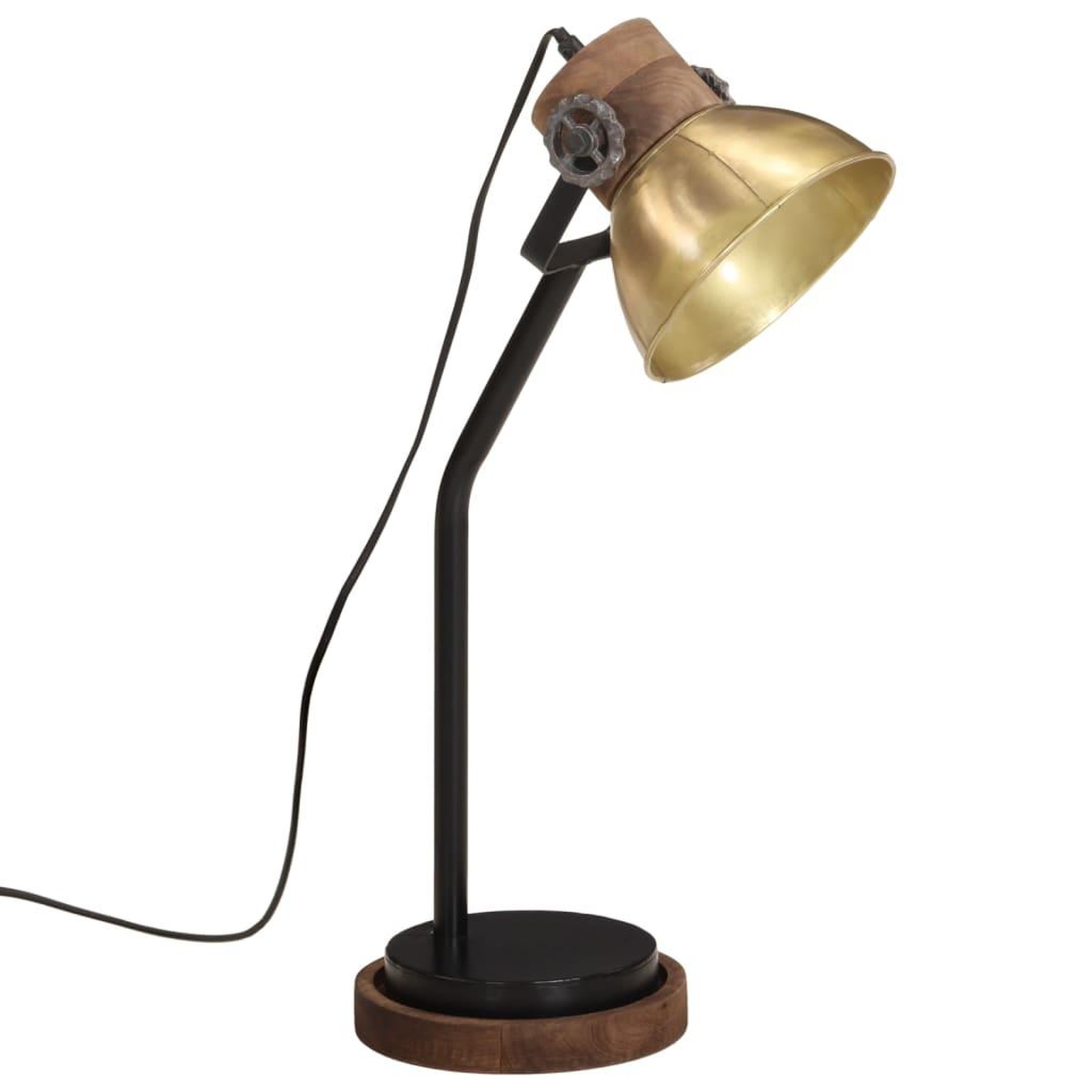 Voir la diapositive 2 : VIDAXL Lampe de bureau 25 W laiton antique 18x18x60 cm E27