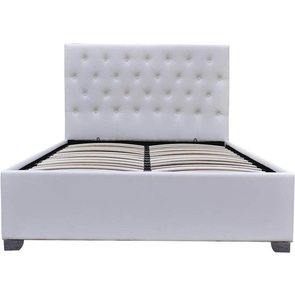 Habitat et Jardin Lit double avec coffre  Tino  - 140 × 190 cm - Blanc