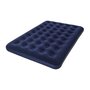 Voir la diapositive 1 : BESTWAY BESTWAY Matelas gonflable floque Horizon Double + Pompe electrique Sidewinder + Sac - 2 places - Bleu