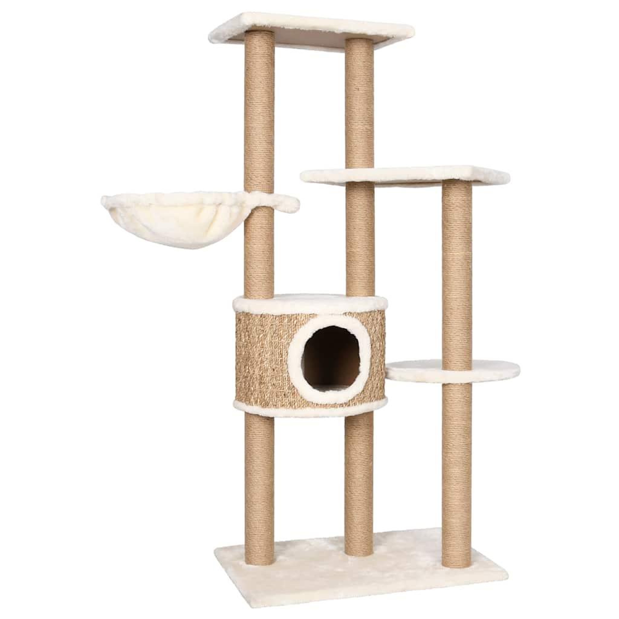 Voir la diapositive 2 : VIDAXL Arbre a chat avec griffoirs 126 cm herbiers marins