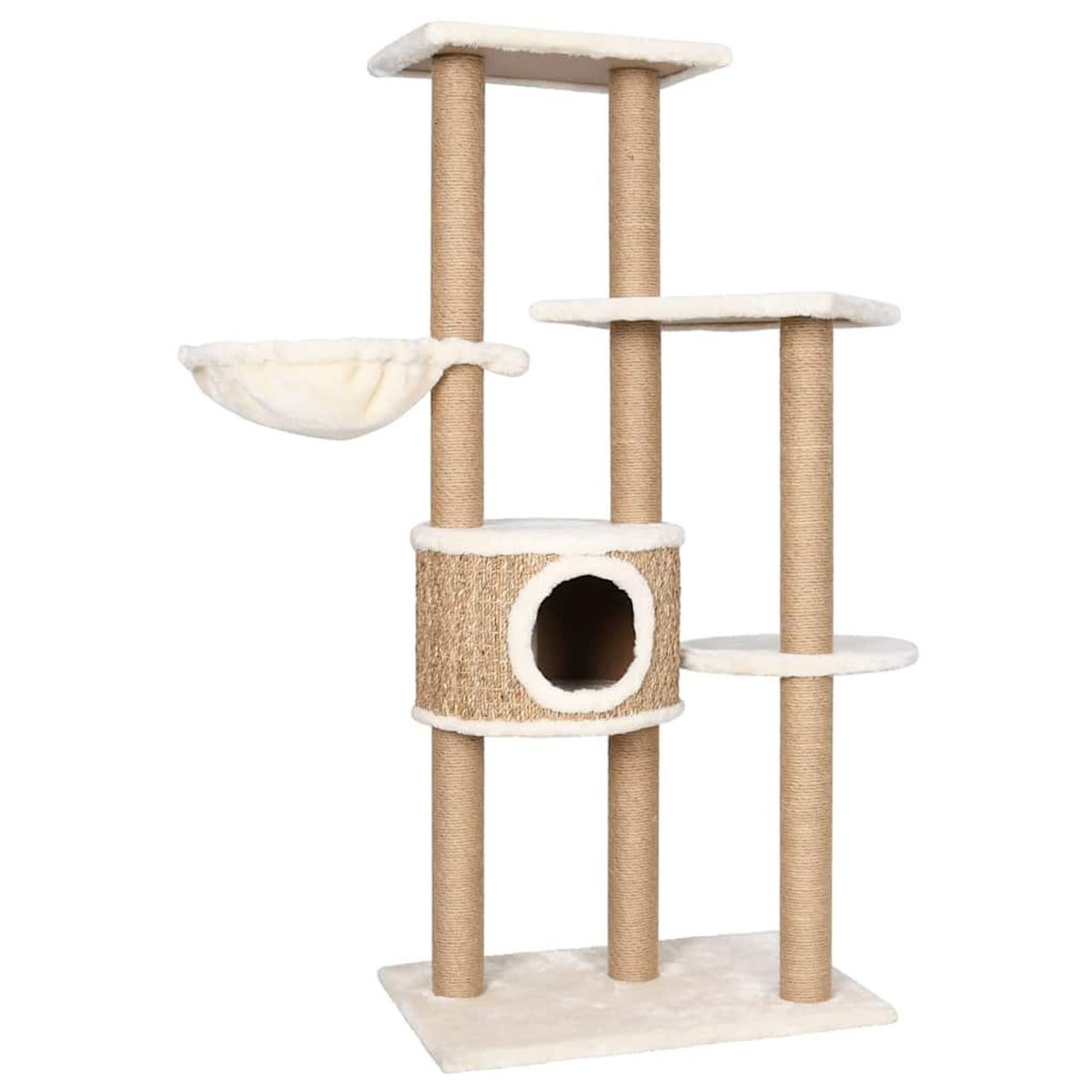 VIDAXL Arbre a chat avec griffoirs 126 cm Herbiers marins