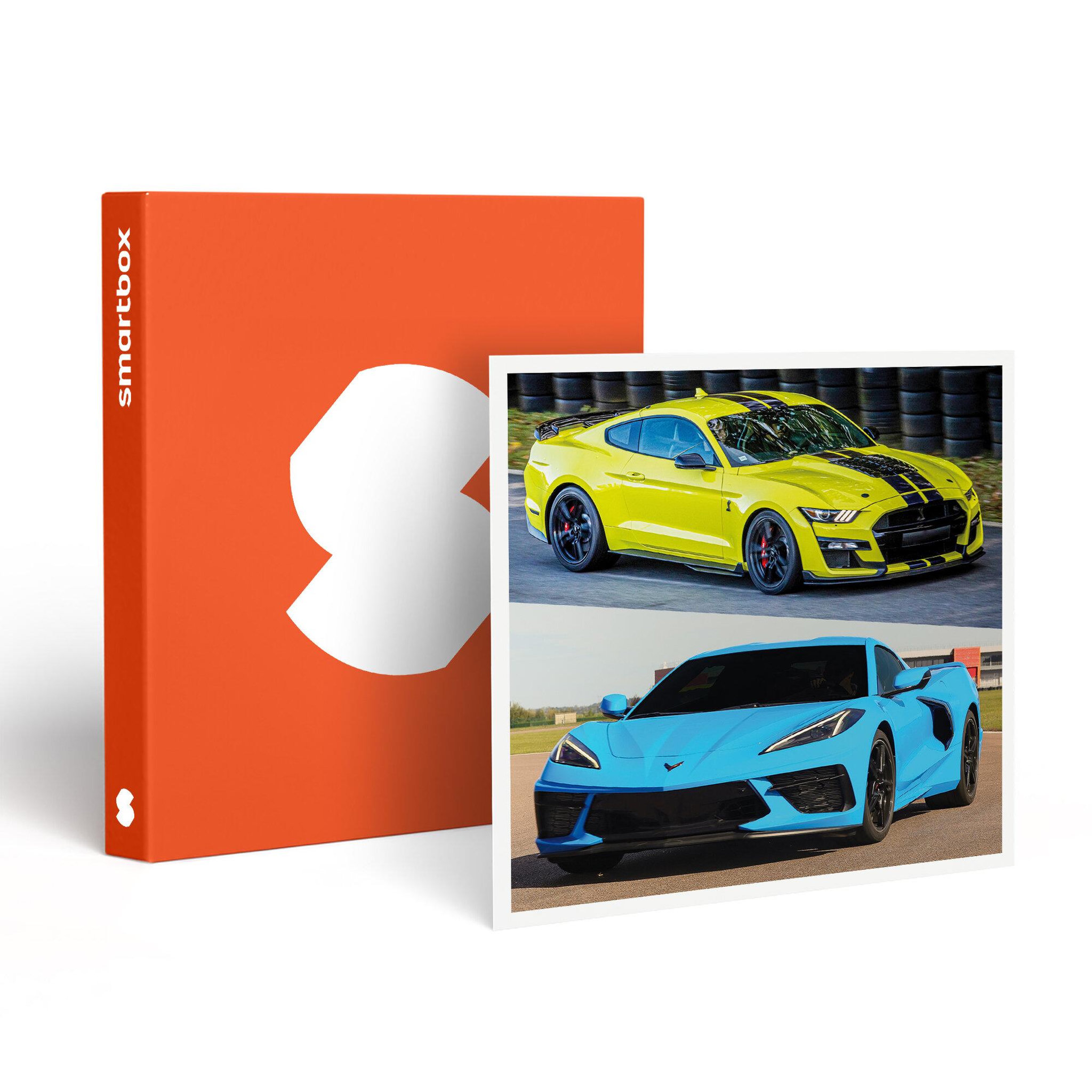 Smartbox Stage de pilotage multivolant : 2 tours en corvette c8 et 2 tours en ford mustang sur le circuit de croix-en-ternois - coffret cadeau sport & aventure