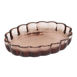 FIVE Porte-Savon en Verre  Floréa  13cm Ambre