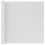 VIDAXL Ecran de balcon Blanc 90x300 cm PEHD