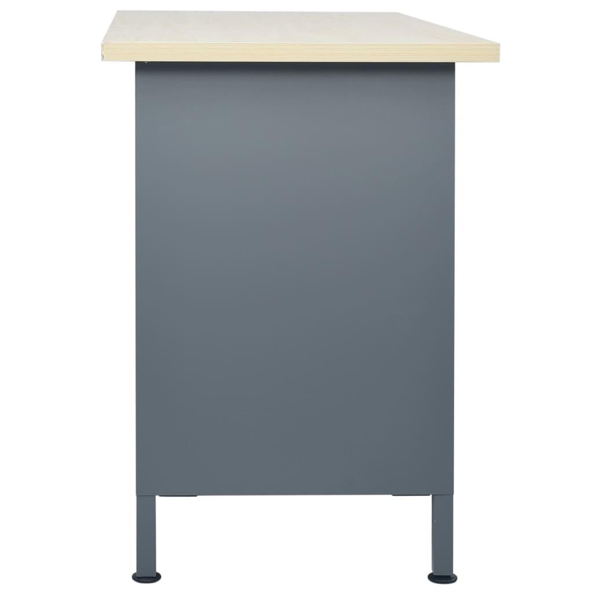 Voir la diapositive 3 : VIDAXL Etabli Noir 120x60x85 cm Acier