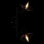 Voir la diapositive 5 : ATMOSPHERA Plafonnier 2 Lampes Orientables en Métal  Adelia  28cm Noir