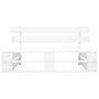 Voir la diapositive 2 : VIDAXL Banc palette de jardin bois gris blanc