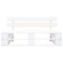 Voir la diapositive 2 : VIDAXL Banc palette de jardin bois gris blanc