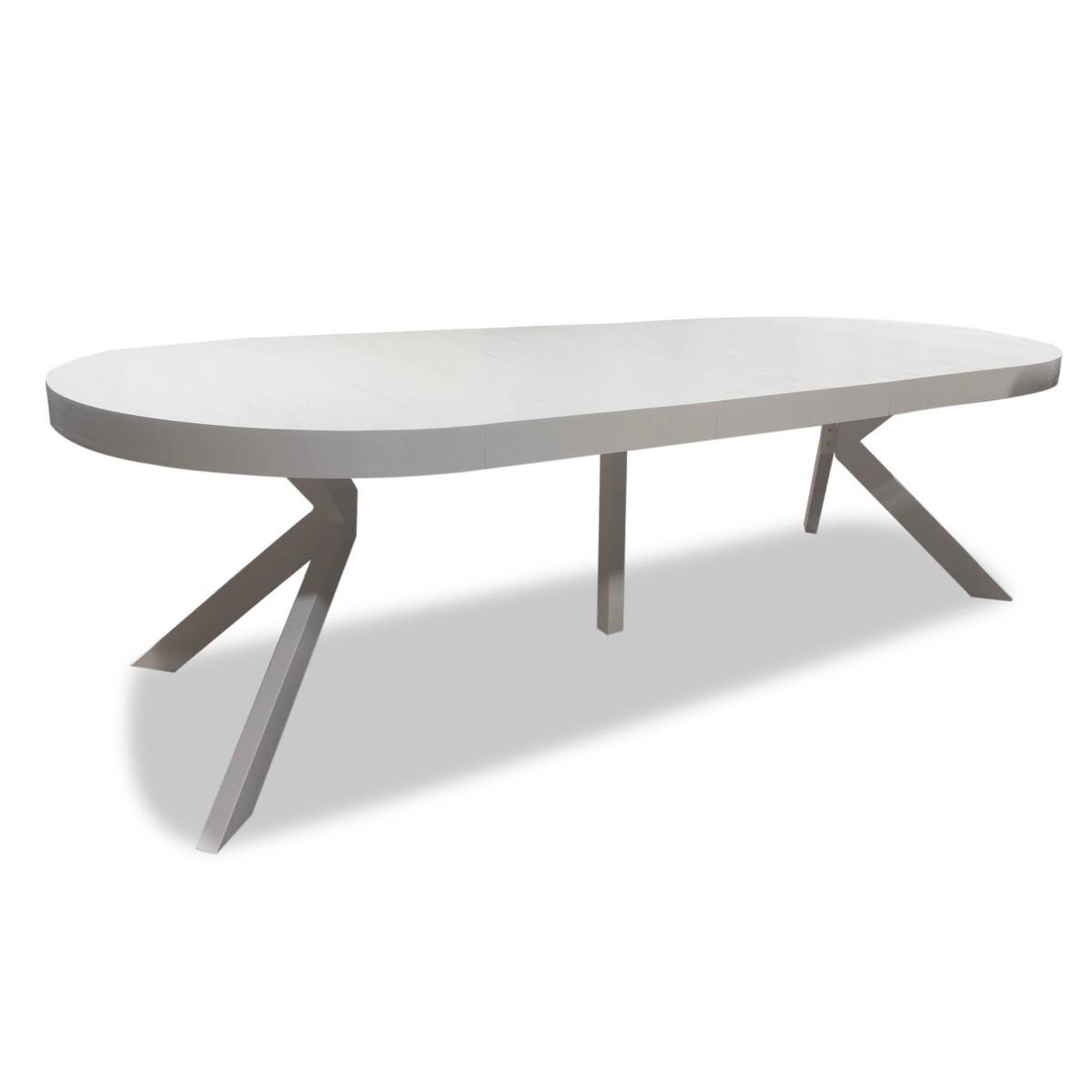 Voir la diapositive 2 : Paris Prix Table ronde extensible  zefane  110-260cm blanc