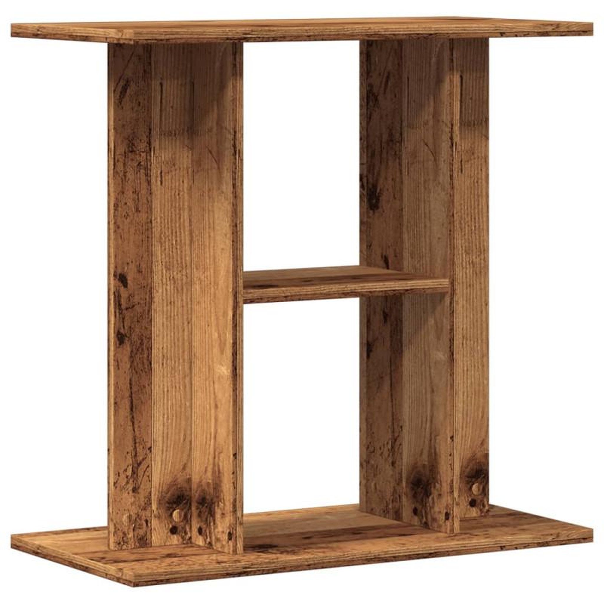 Voir la diapositive 2 : VIDAXL Support d aquarium vieux bois 60x30x60 cm bois d ingénierie