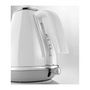 Voir la diapositive 5 : DELONGHI Bouilloire DELONGHI ICONA CAPITALS - 1,7L - Acier inoxydable - Base amovible et pivotante 360° - Filtre anticalcaire - Blanc