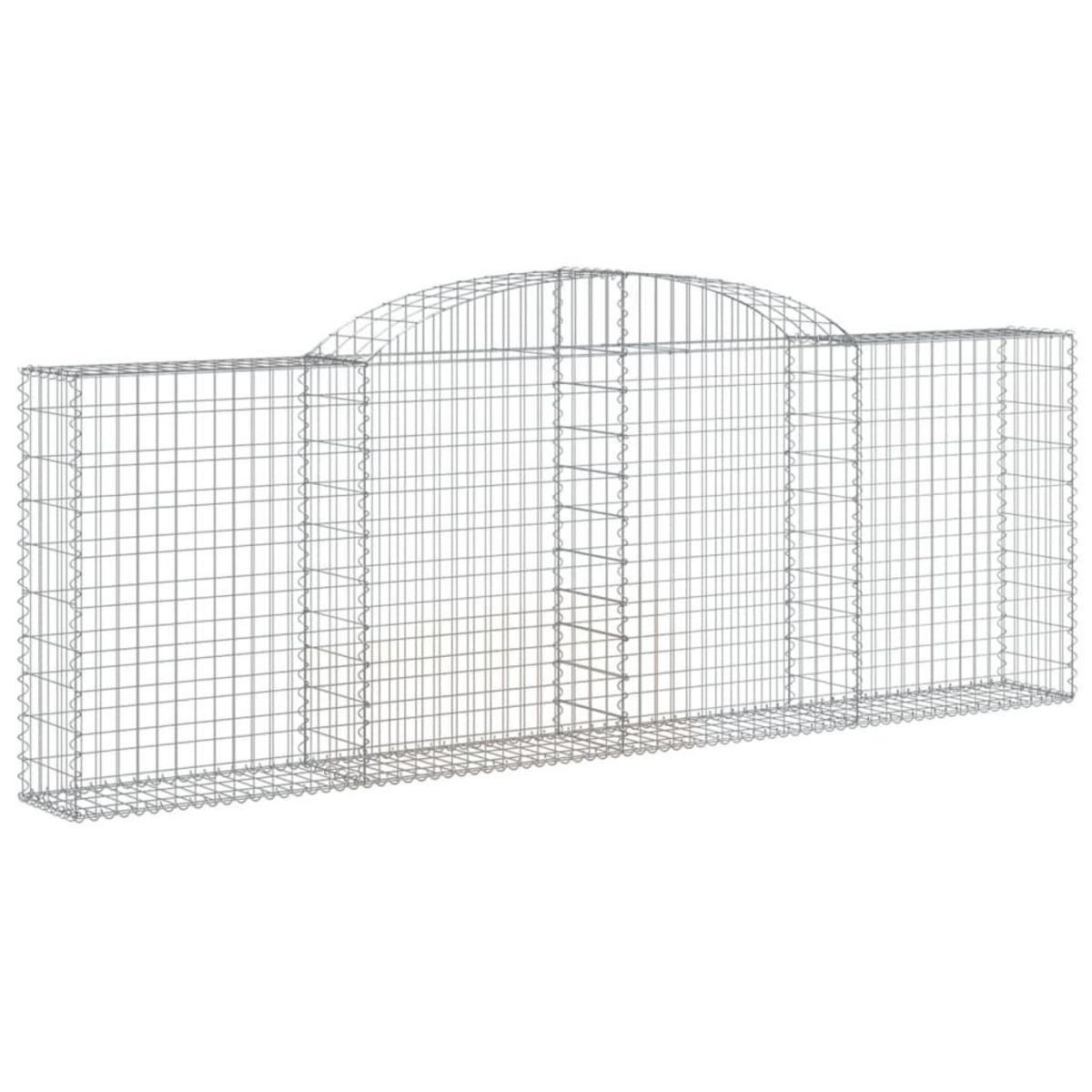 VIDAXL Paniers a gabions arques 30 pcs 300x30x100/120 cm fer galvanise