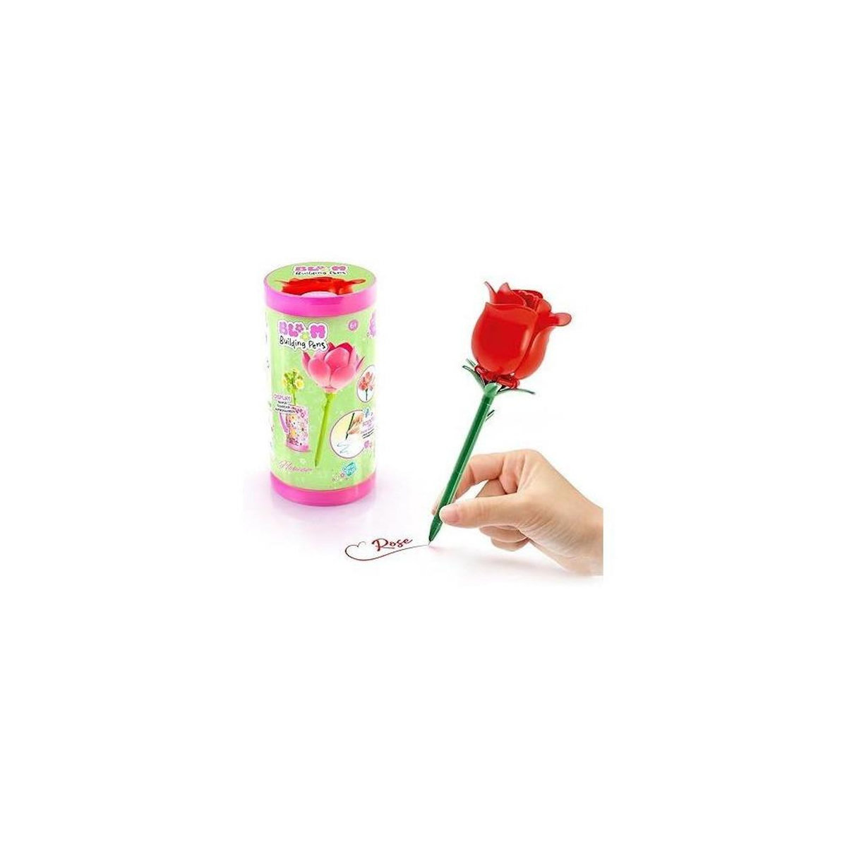 Canal Toys Canal Toys – BLOOM – Stylo Fleur a Construire – Encre pailletée et parfumée – 6 fleurs a collectionner – BLM 001