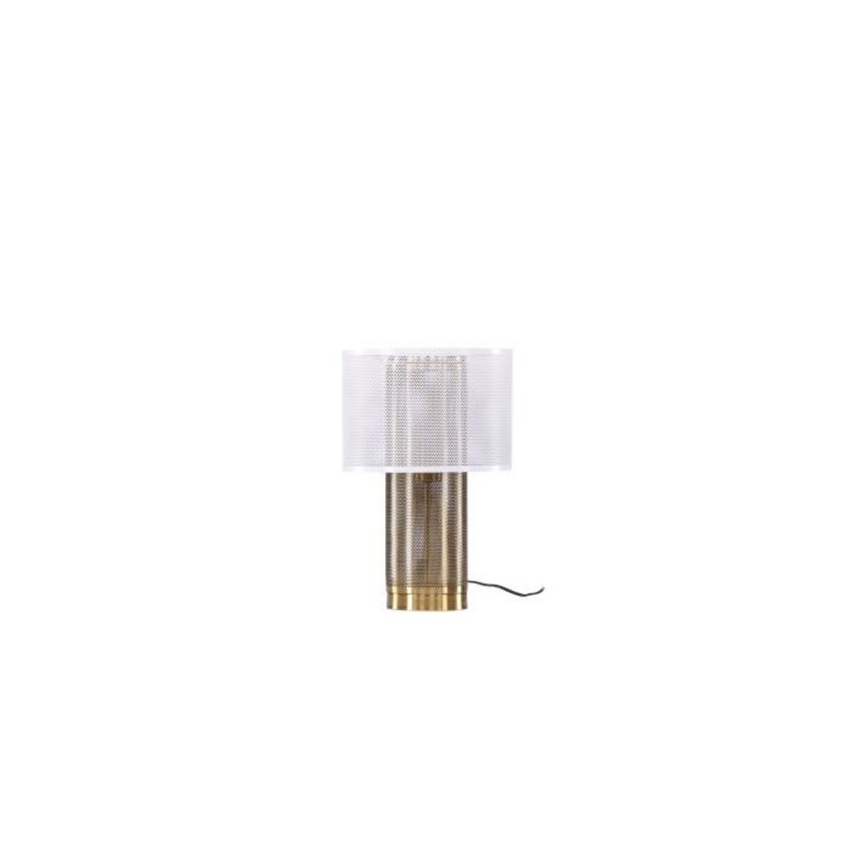 Paris Prix Lampe à Poser Déco  Gap  39cm Blanc & Or
