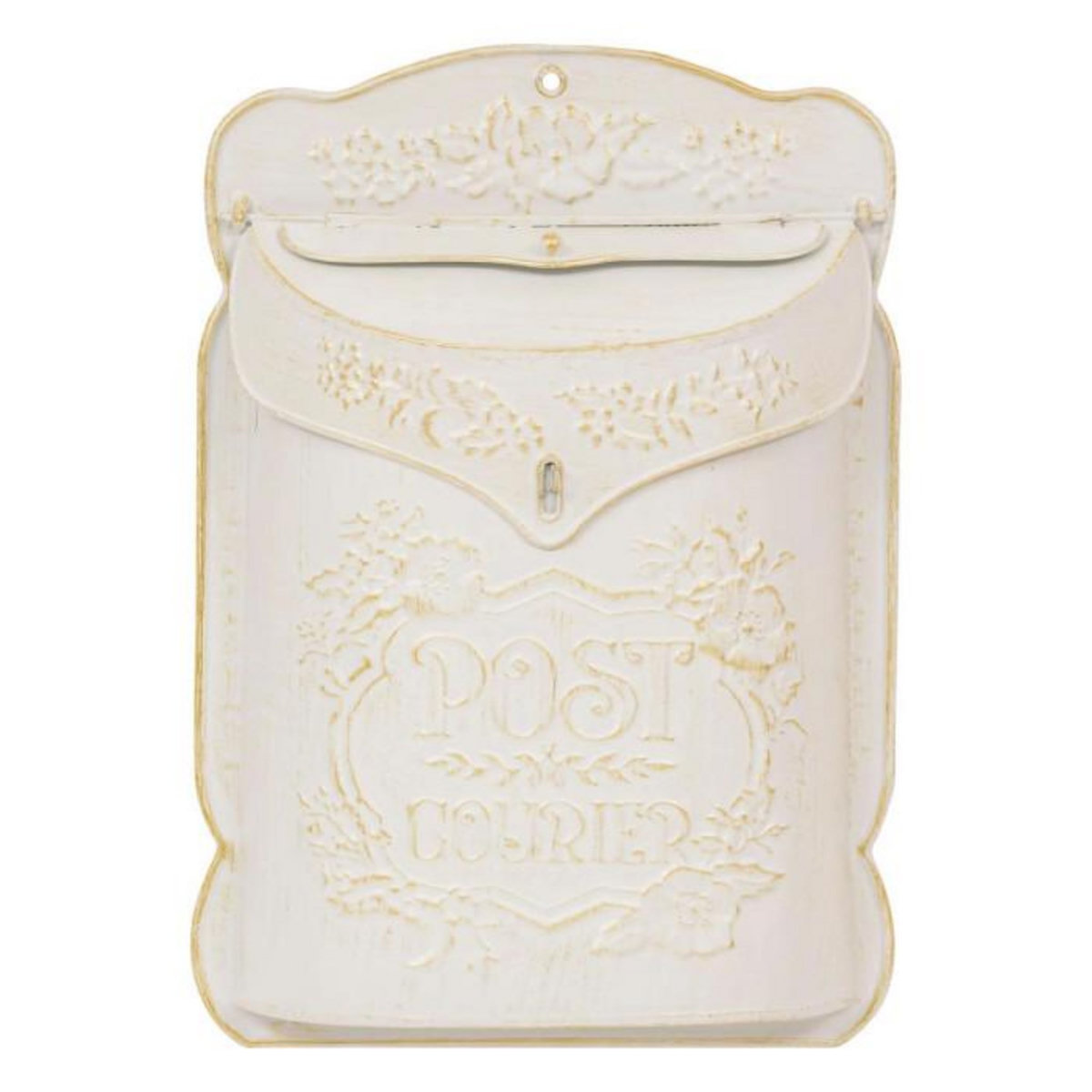 ATMOSPHERA Boîte aux Lettres Déco en Métal  Tino  40cm Blanc