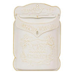 ATMOSPHERA Boîte aux Lettres Déco en Métal  Tino  40cm Blanc