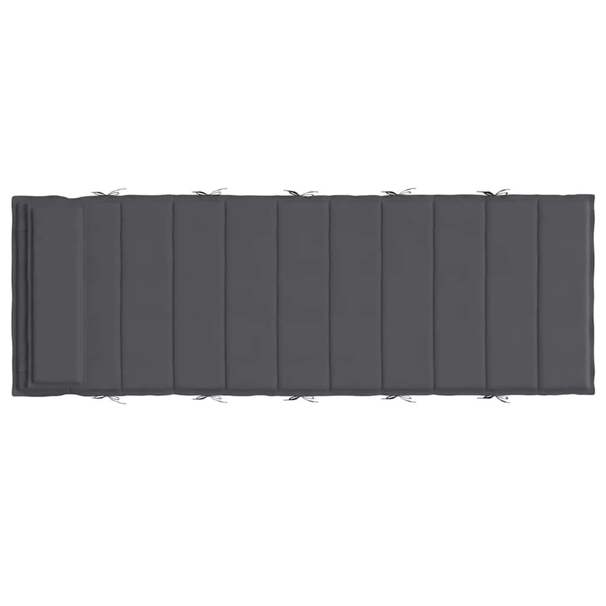 Voir la diapositive 5 : VIDAXL Coussin de chaise longue anthracite 180x60x3 cm tissu oxford
