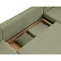 Voir la diapositive 4 : BEST MOBILIER Topaze - canapé panoramique - 7 places - convertible avec coffre - en tissu
