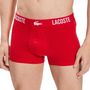 Voir la diapositive 2 : Lacoste x3 Boxers /Blanc/Rouge Homme Lacoste Courts  tretch