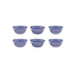 BJORN Bol PATTERN Ø12cm - 6 pièces - Dark blue