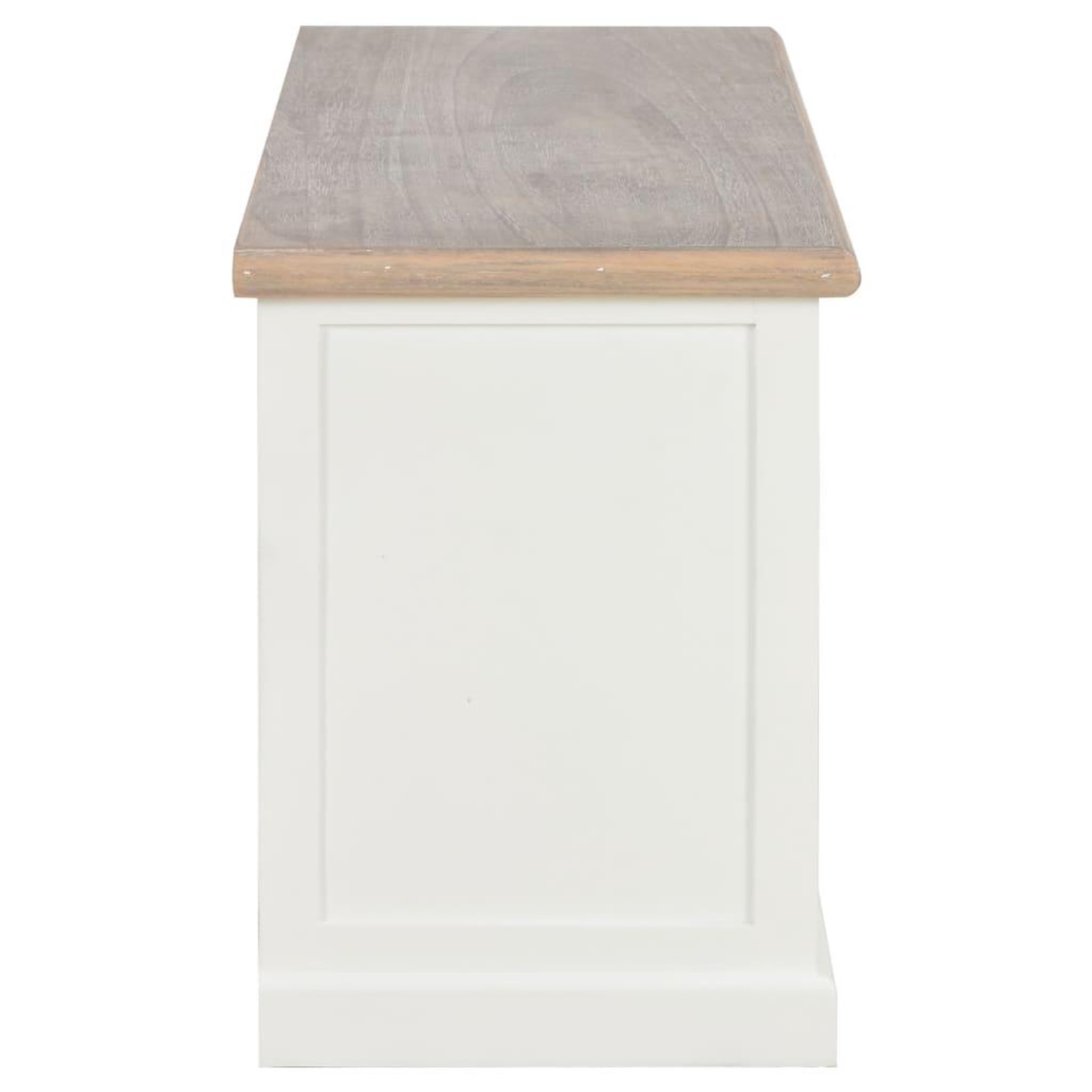 Voir la diapositive 4 : VIDAXL Meuble TV Blanc 90x30x40 cm Bois