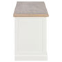 Voir la diapositive 4 : VIDAXL Meuble TV Blanc 90x30x40 cm Bois