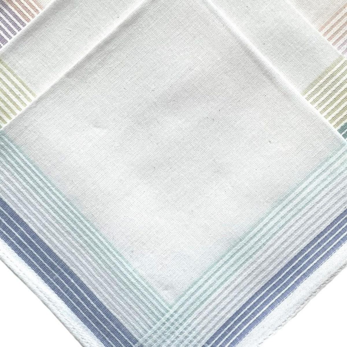 VANDERSICKEL Lot de 12 mouchoirs femme pastel 29x29 cm 100% coton