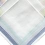 Voir la diapositive 3 : VANDERSICKEL Lot de 12 mouchoirs femme pastel 29x29 cm 100% coton