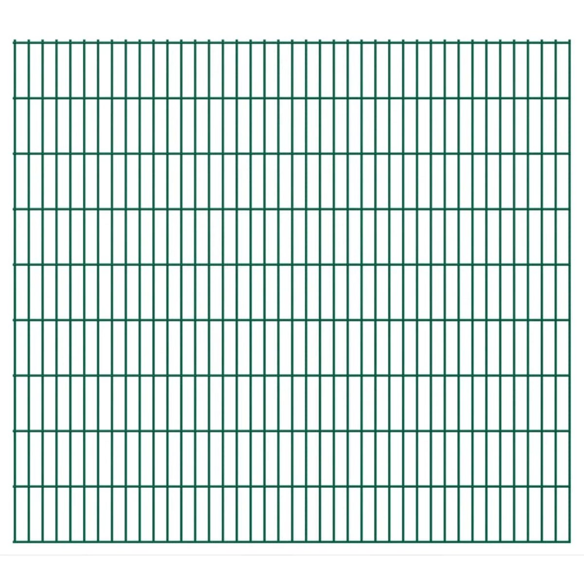 VIDAXL Panneaux de cloture de jardin 2D 2,008x1,83 m 14 m total Vert