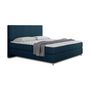 Voir la diapositive 3 : BEST MOBILIER Rafaela - lit boxspring - 140x200 - coffres et surmatelas inclus - en velours