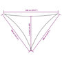Voir la diapositive 6 : VIDAXL Voile de parasol tissu oxford triangulaire 4x4x5,8 m anthracite