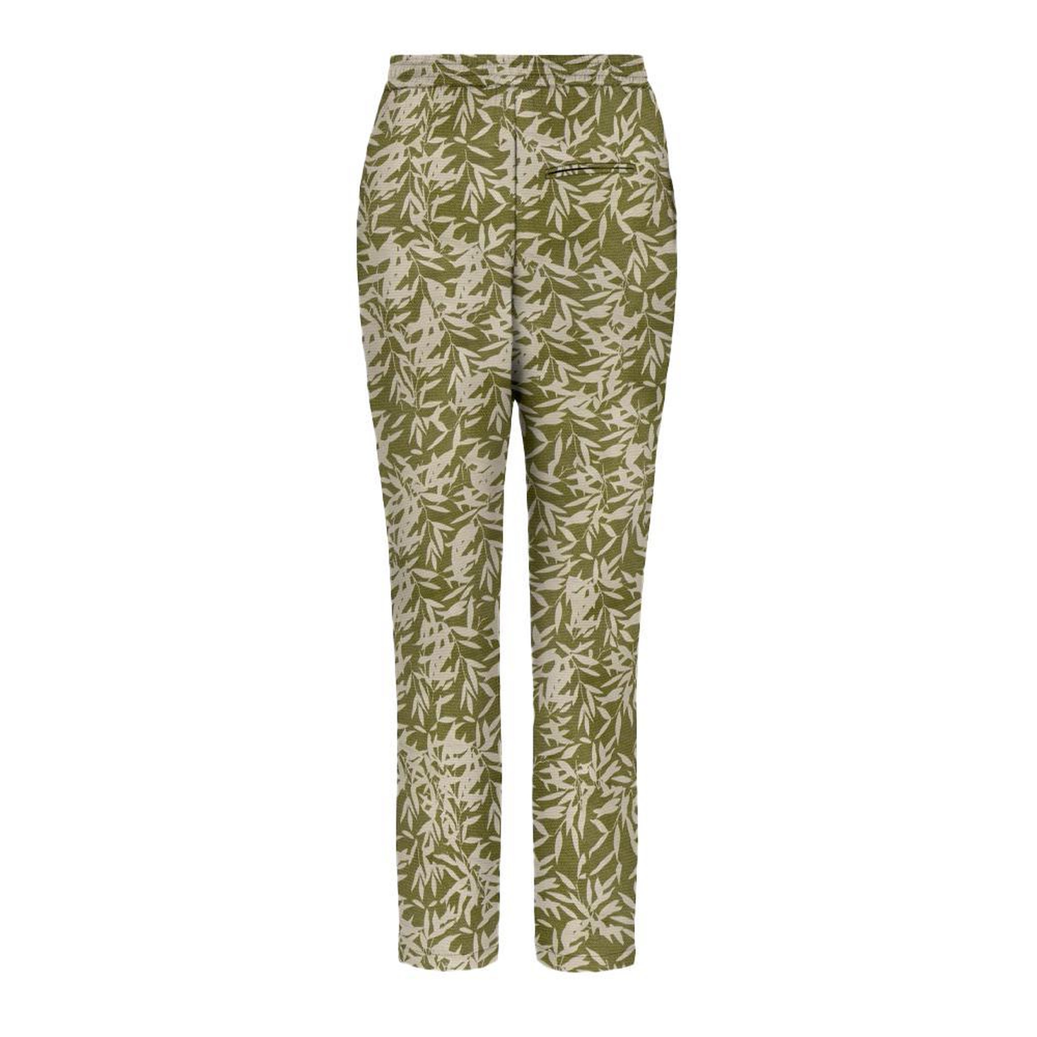 Voir la diapositive 2 : Only Pantalon Vert à Motifs Femme Only Nova