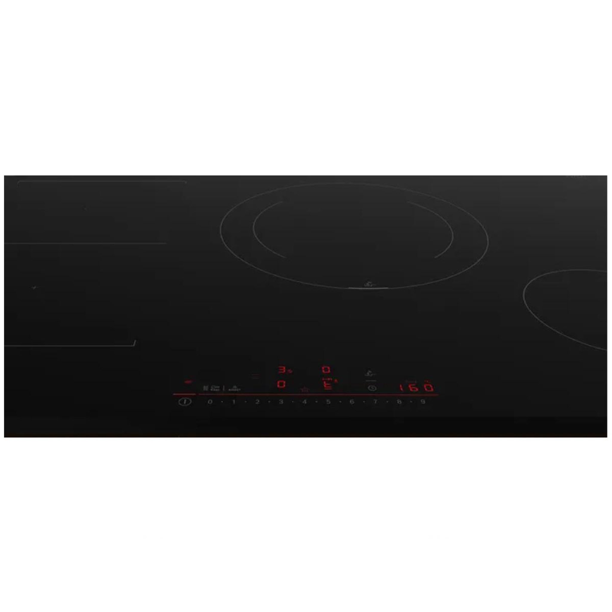 Voir la diapositive 2 : BOSCH Table de cuisson induction 80cm 4 feux 7400kw noir - pvs831hc1h