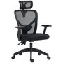 Voir la diapositive 1 : VINSETTO Fauteuil de bureau manager grand confort réglable dossier ergonomique inclinable pivotant tissu maille noir