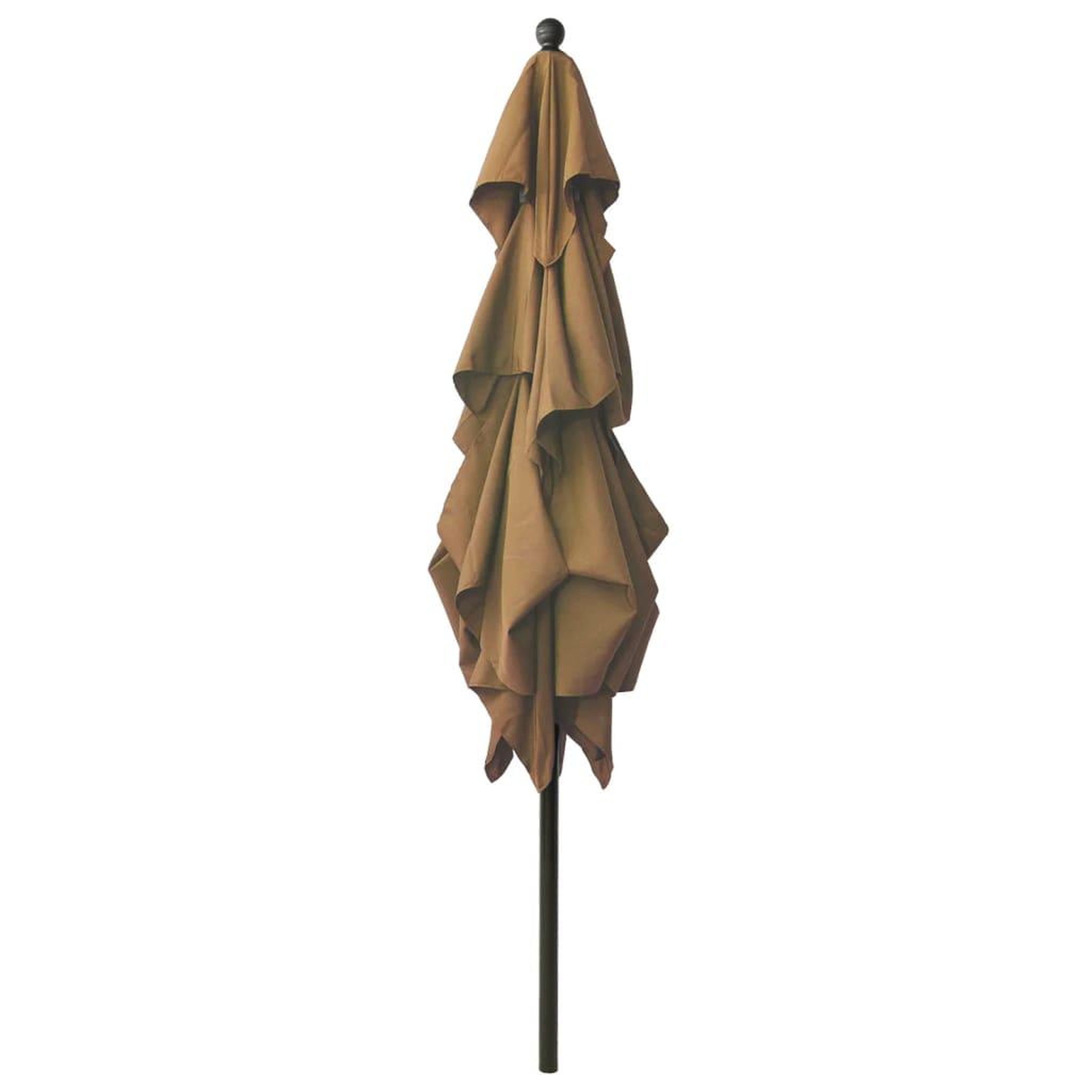 Voir la diapositive 3 : VIDAXL Parasol de jardin a 3 niveaux avec mat en aluminium taupe