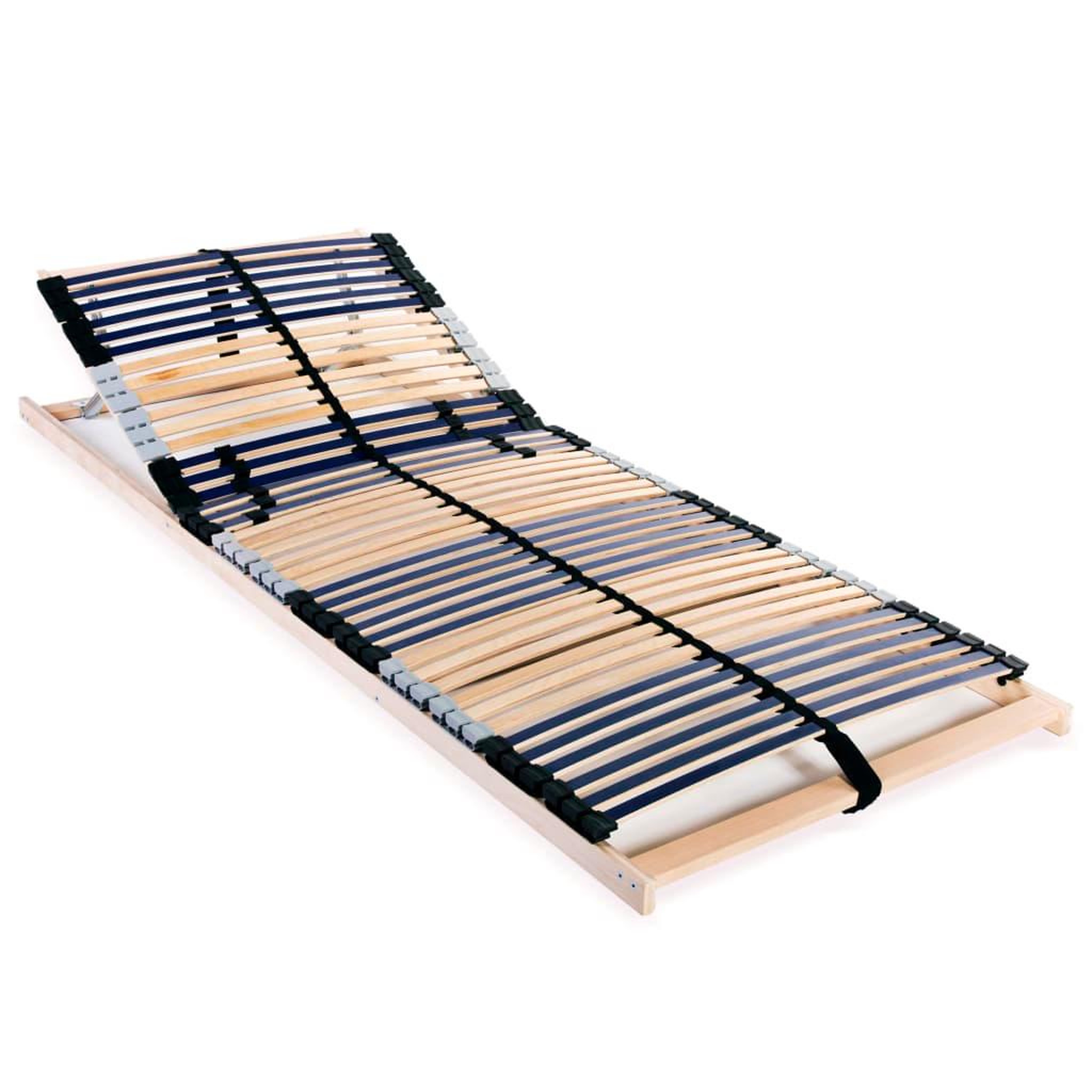Voir la diapositive 1 : VIDAXL Sommier a lattes sans matelas avec 42 lattes 7 zones 80x200 cm