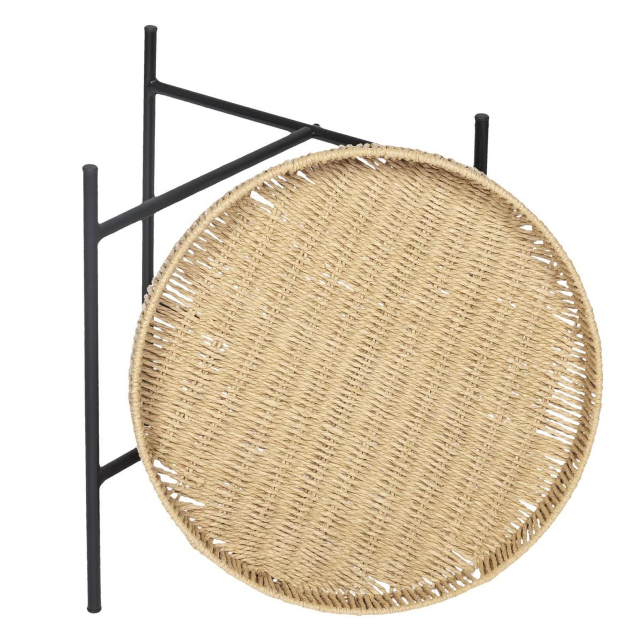 Voir la diapositive 5 : The Home Deco Factory Lot de 2 tables gigognes  pampa  42cm naturel