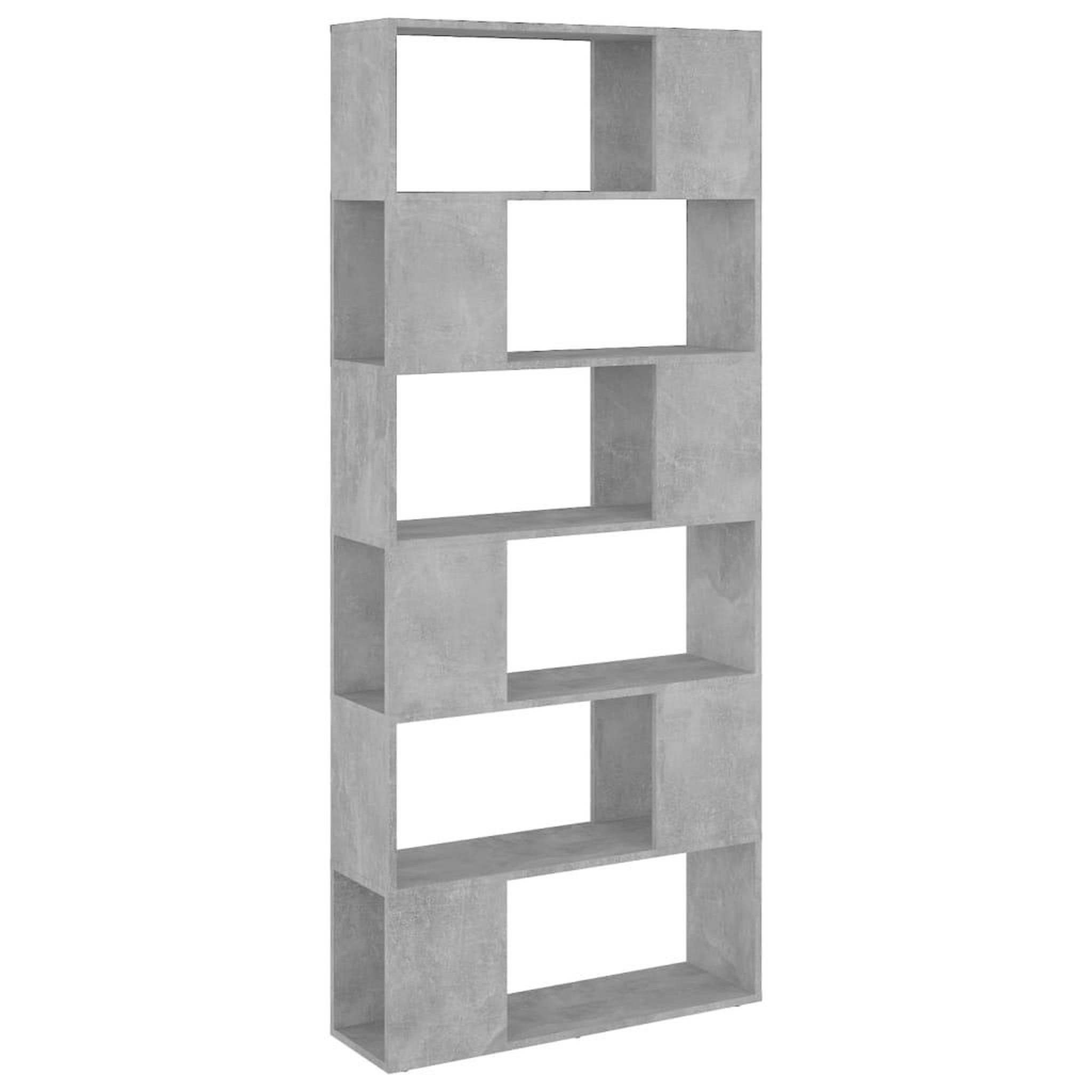 Voir la diapositive 2 : VIDAXL Bibliotheque/Separateur de piece Gris beton Bois d'ingenierie