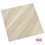 Voir la diapositive 2 : VIDAXL Dalles de plancher autoadhesives 55 pcs PVC 5,11 m² beige raye